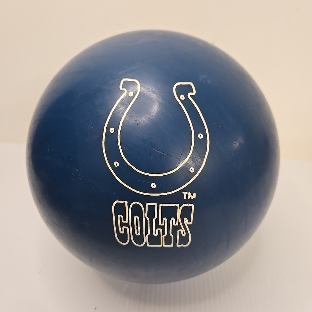 Brunswick Bowling Ball Indianapolis Colts Vintage NFL 12lbs 1 Oz
